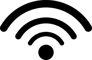 Wireless wifi or sign for remote internet access icon, Flat style for graphic and web design