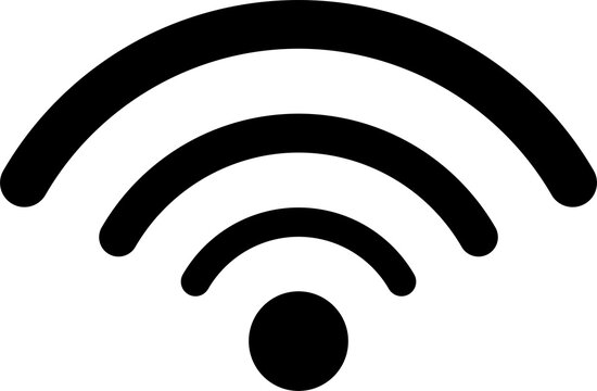 Wireless wifi or sign for remote internet access icon, Flat style for graphic and web design