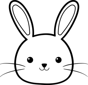 recommend clip art: Cute bunny drawing clipart design illustration