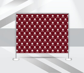 creative step and repeat banner backdrop design template