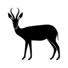 Vector solid black icon for Antelope