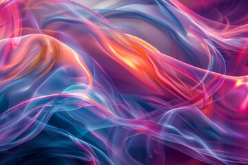 Obraz premium Abstract Floral Design Wallpaper: A Vibrant and Colorful Canvas for Creative Interiors and Artistic Expression.