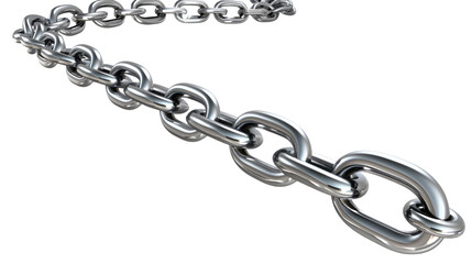 Obraz premium chain isolated on white background,generative ai