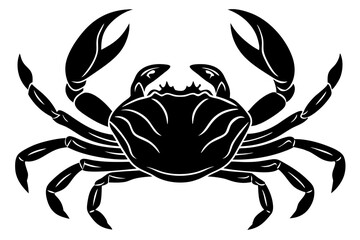 
Crab icon Vector, Sea Crab black Silhouette Clipart, scorpion silhouette vector