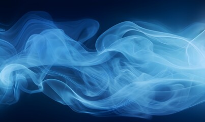 Obraz premium Smoke background, abstract blue smoke