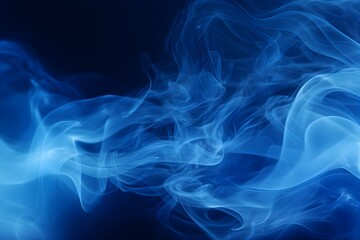 Obraz premium Smoke background, abstract blue smoke