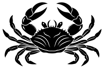 
Crab icon Vector, Sea Crab black Silhouette Clipart, scorpion silhouette vector
