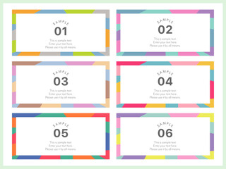 カラフルなレクタングルフレーム