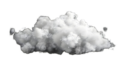 clouds on transparent background,generative ai