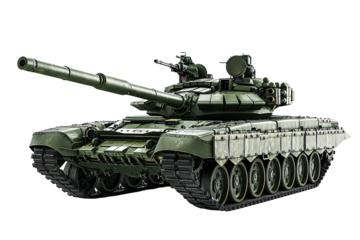 a green tank with a gun on it