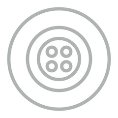 Button Line Grey Icon Design