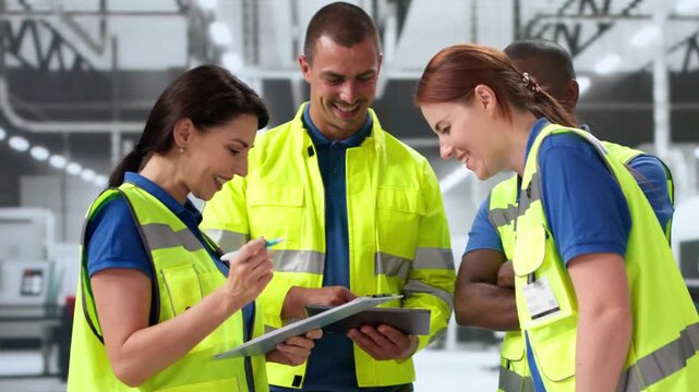Factory Worker Osha Inspection