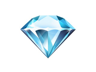 a blue diamond on a white background