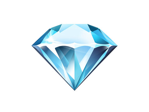 a blue diamond on a white background