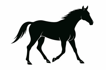 
morgan horse silhouette, horse silhouette vector
