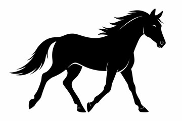 
morgan horse silhouette, horse silhouette vector