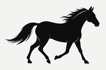 
morgan horse silhouette, horse silhouette vector