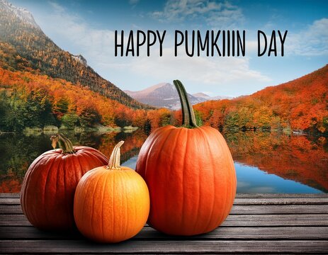 pumpkin food and typing hapy pumpkin day