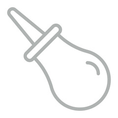 Enema Vector Line Grey Icon Design