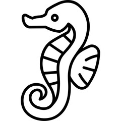 Fototapeta premium Seahorse Icon