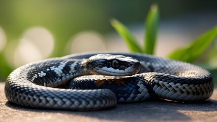 Fototapeta premium close up of a snake