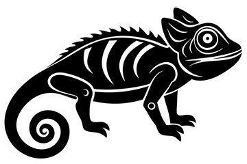 
Chameleon silhouette, Chameleon Vector art, Chameleon Clipart black Silhouette

