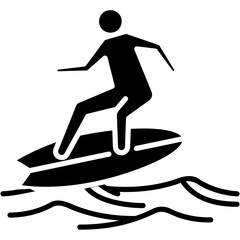 Surfing Icon