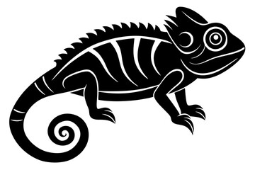 
Chameleon silhouette, Chameleon Vector art, Chameleon Clipart black Silhouette

