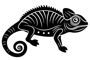 
Chameleon silhouette, Chameleon Vector art, Chameleon Clipart black Silhouette

