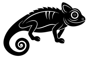
Chameleon silhouette, Chameleon Vector art, Chameleon Clipart black Silhouette


