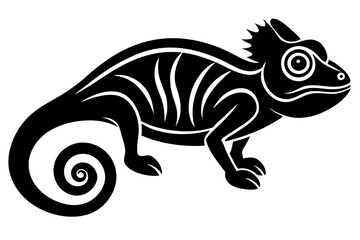 
Chameleon silhouette, Chameleon Vector art, Chameleon Clipart black Silhouette

