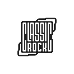 A Sticker of Classic Rock