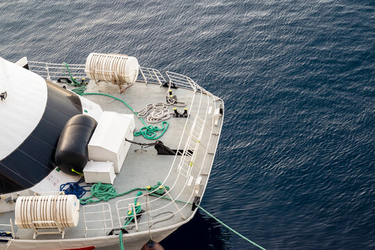 Close-up of a boat in the sea