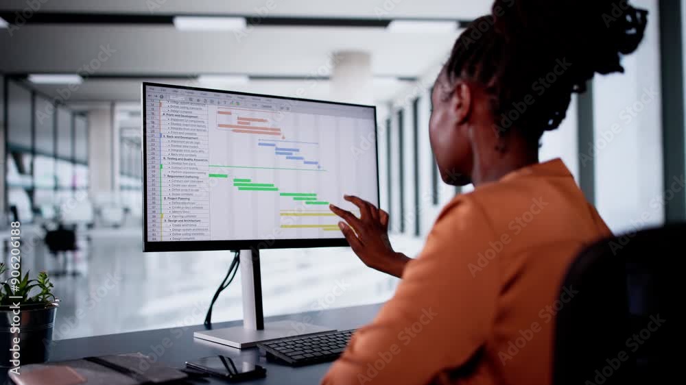 Poster Gantt Software Project Document Plan List Banner