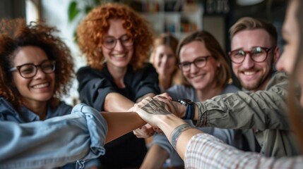 Obraz premium Social Well-being: Building and sustaining positive, supportive relationships with family, friends, and the community. It involves clear communication and active social participation. 