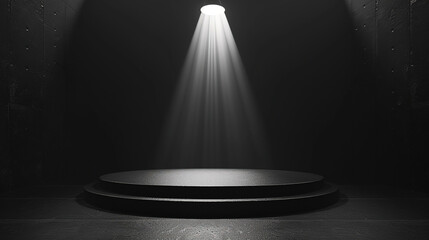 black background with a spotlight in the middle