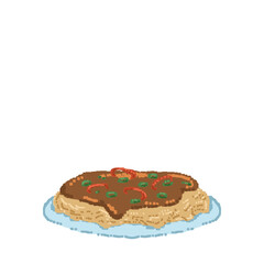 Savory pancake pixel