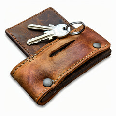 A basic key holder with a transparent background