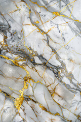 Elegant Marble Texture with Gold Accents