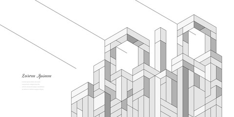 幾何学 抽象 建築 テクノロジー ビジネス 背景