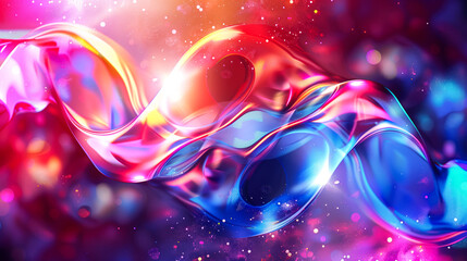 Unique 3d fluid liquid bright background