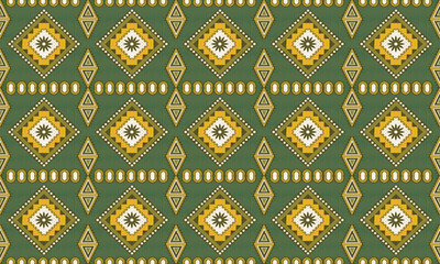 Geometric Ethnic pattern, 
Native American tribal fabric, tile, carpet, vector, 
illustration design, on navy blue background 