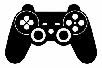 Gaming controller Silhouette vector illustration isolated white background © Trendy CraftSVG 
