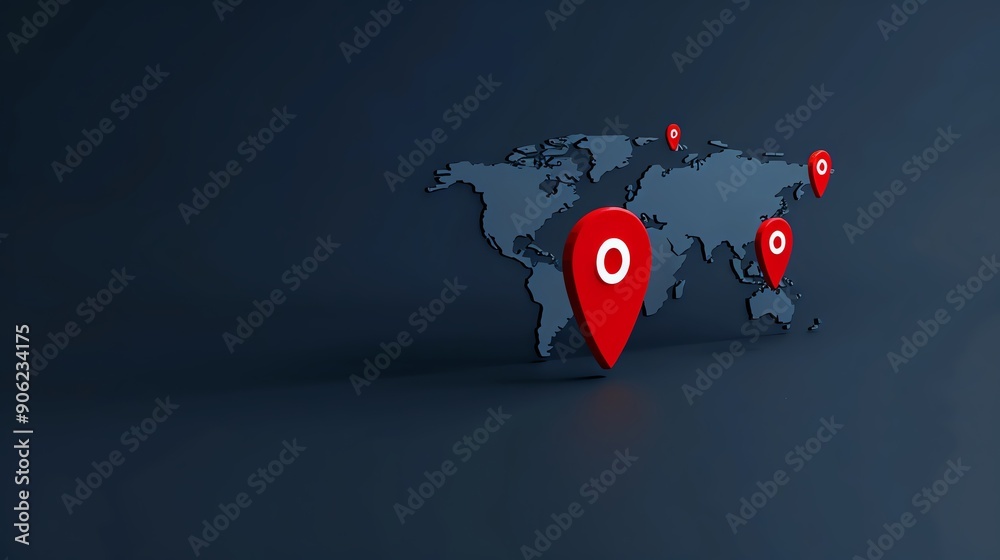 Wall mural website traffic metrics with global audience map.