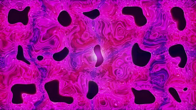 Liquid marble texture. Blue orange colored ink marble Liquid art among moving black colored ink. Very Nice Abstract Colorful Design Abstract 3D, 4K.