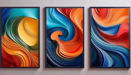 set of colorful backgrounds vector, banner, business, wave, design, 