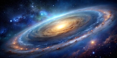 Obraz premium Galaxy in space textured background Generative By AI