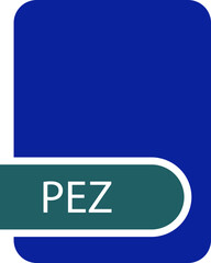 PEZ File format icon with contour
