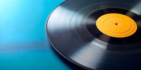Fototapeta premium Schallplatte Vinyl Schellack Vinylscheibe Scheibe Platte AI-Generated Content