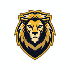 Lion head vector logo design